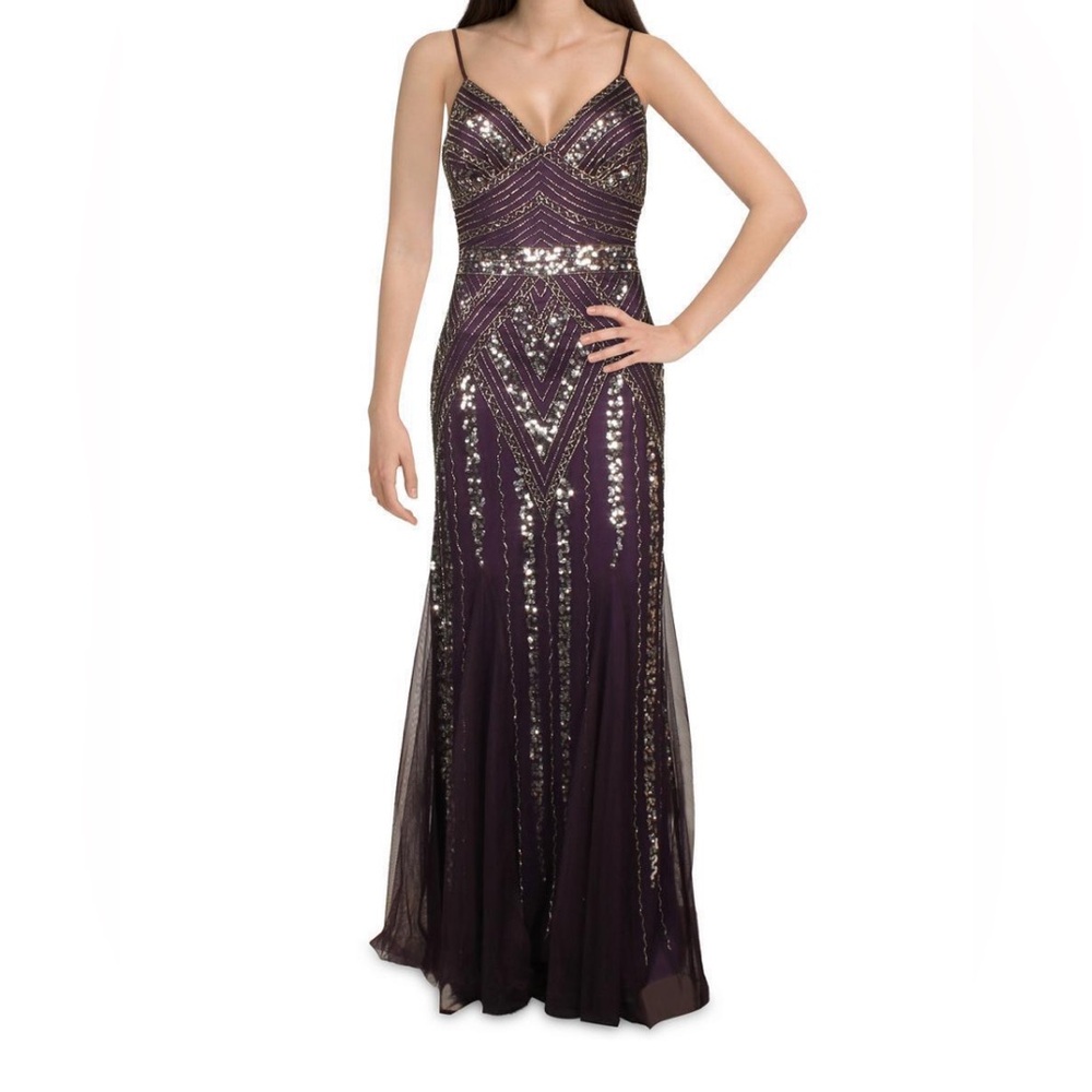 NWT Marina V-Neck Beaded Dress